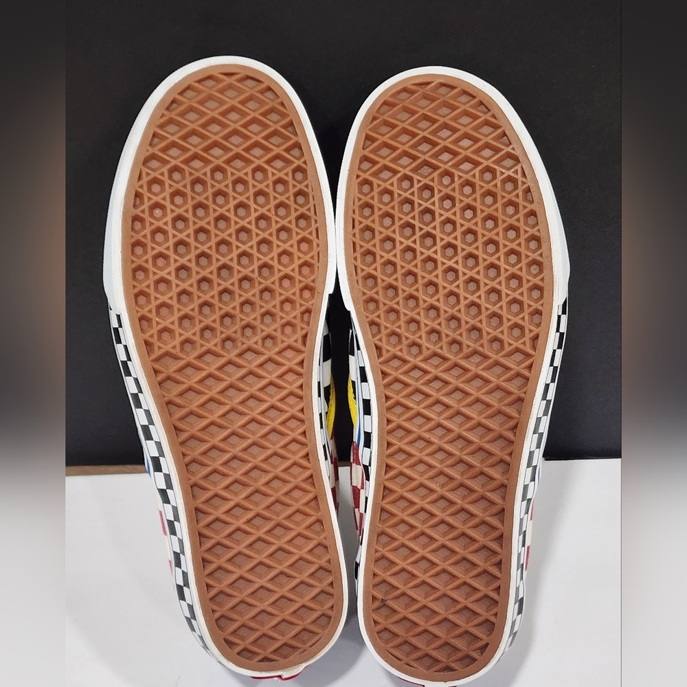 Vans Black and Cream Slip-On Sneakers - Picture 16 of 16